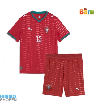 Billiga Portugal Joao Neves #15 Hemmatröja Barn VM 2026 Kortärmad (+ Korta byxor)